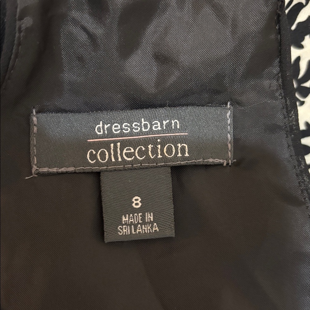 Elegant Black and Silver Women's Dress by Dress Barn size 8 - Picture 10 of 10